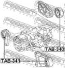 TOYOT 4165142120 Mounting, differential